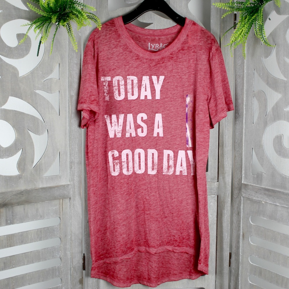 Grafic T-Shirt Red Today Was A Good Day New XL